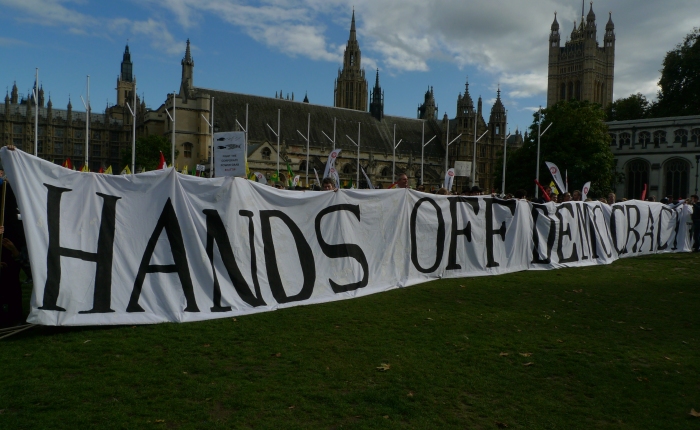 Some photos from yesterdays protest against TTIP in Parliament Square